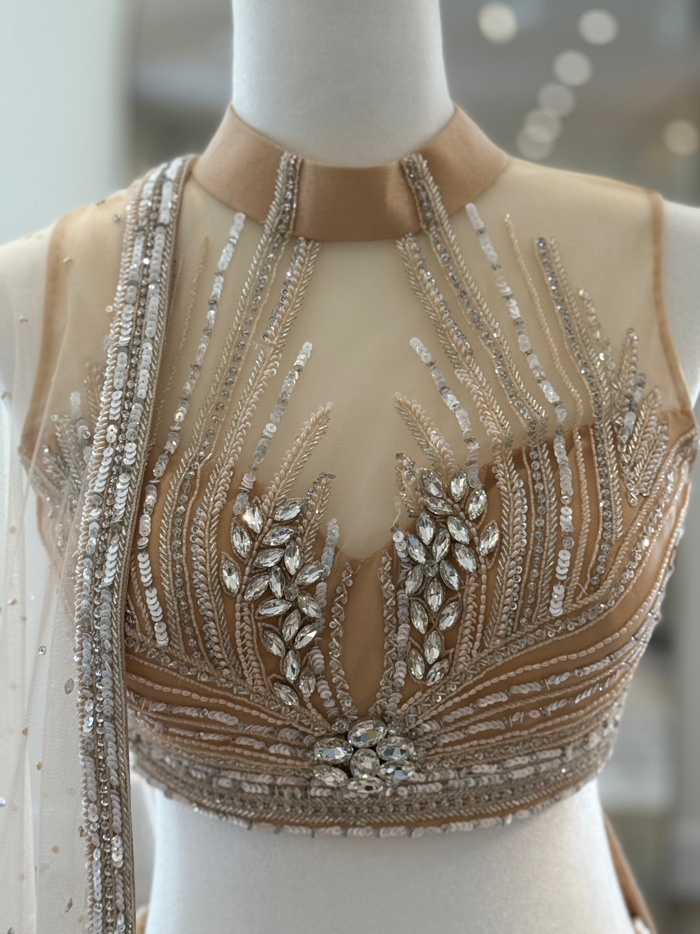 Chandan Fashion Champagne Lehenga
