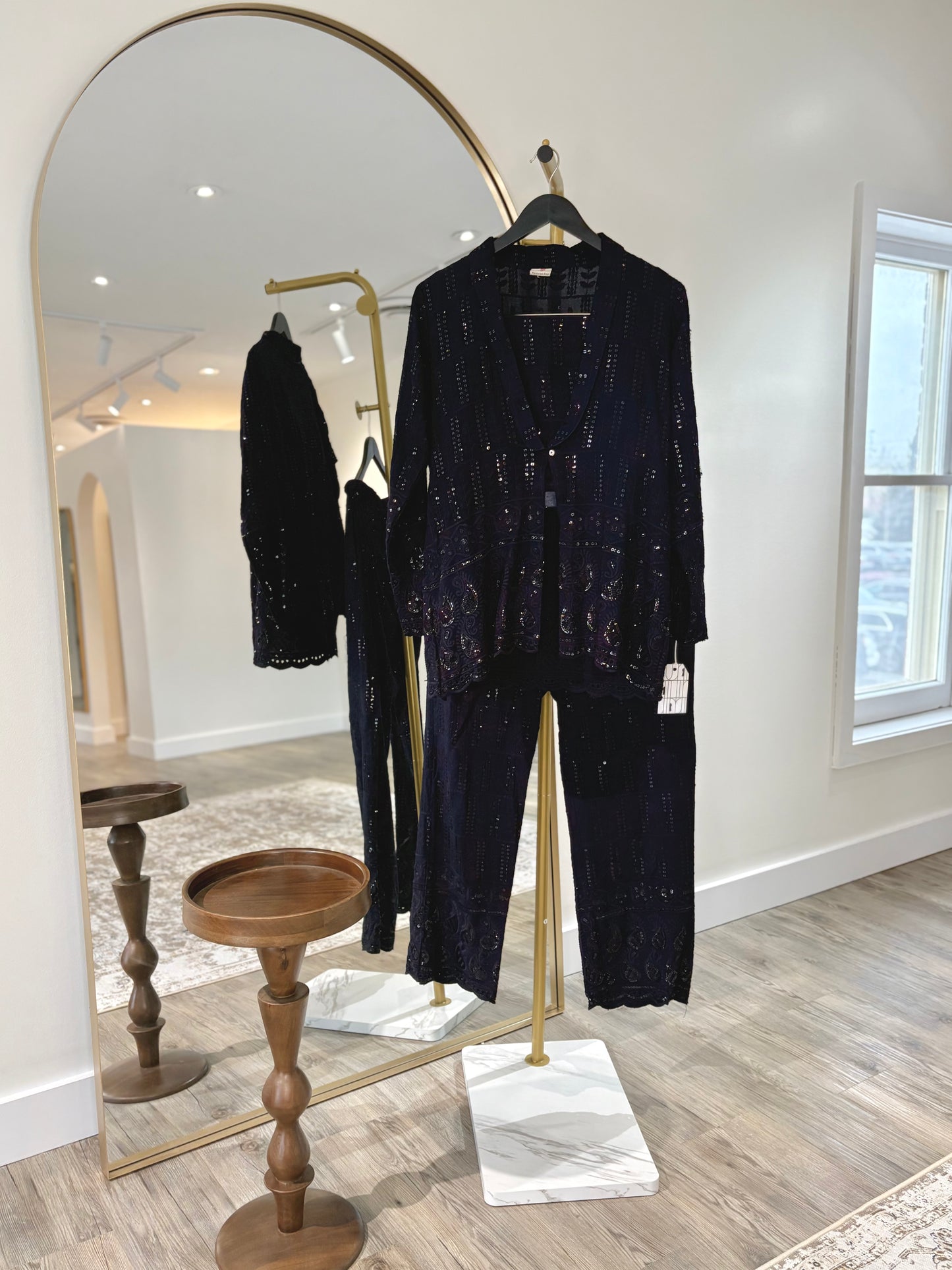 Chikan Embroidered Co-Ordinated Set