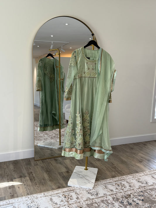 Pistachio Anarkali