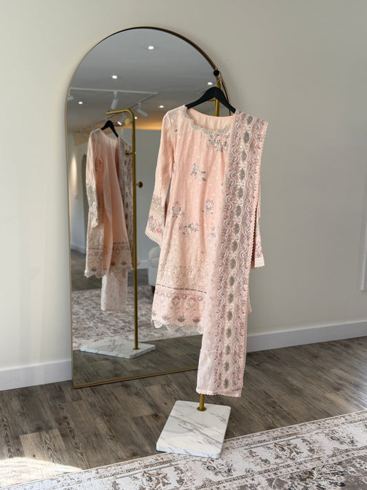 Light Pink Chikankari Salwar Kameez