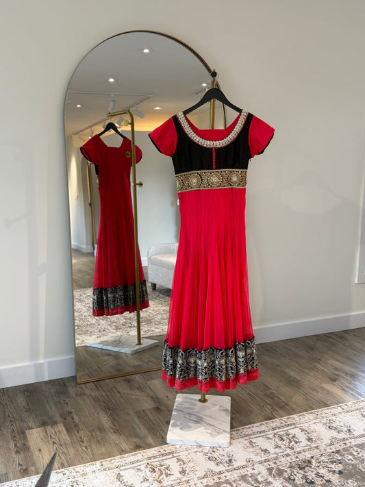 Red & Black Anarkali