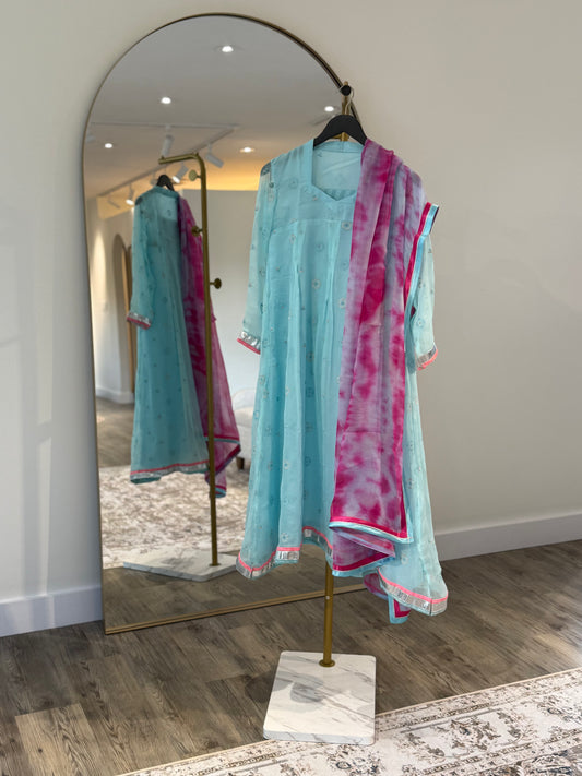Turquoise Anarkali